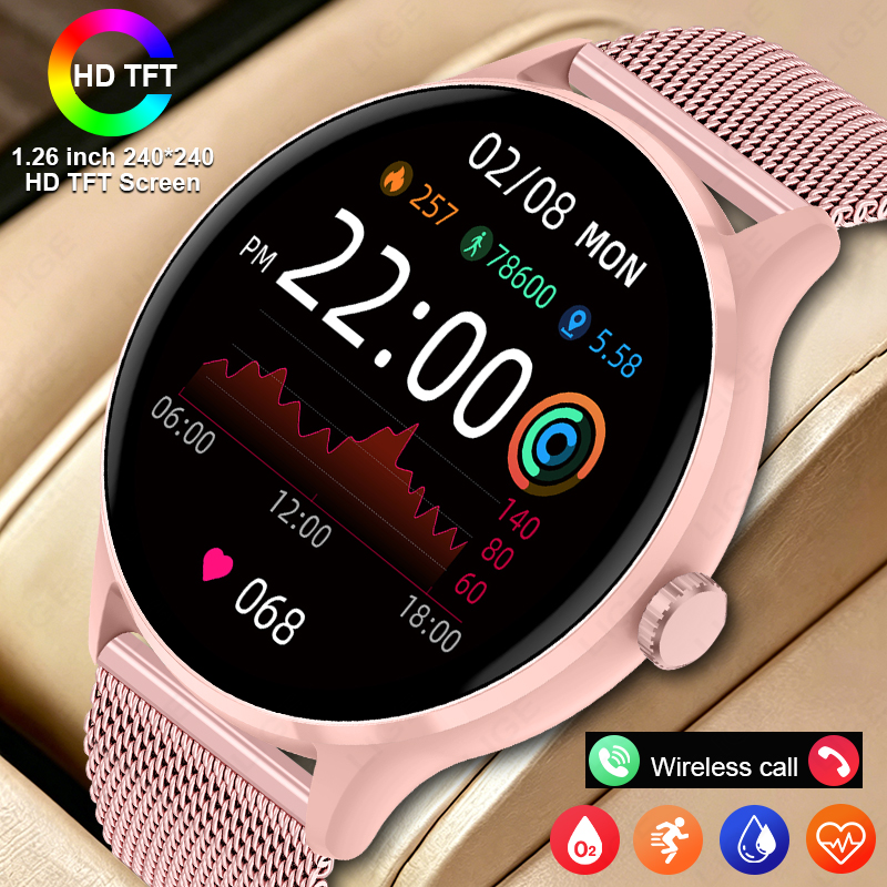 Women Fashion Week 2026 - LIGE Waterproof Women's Smart Band Watch