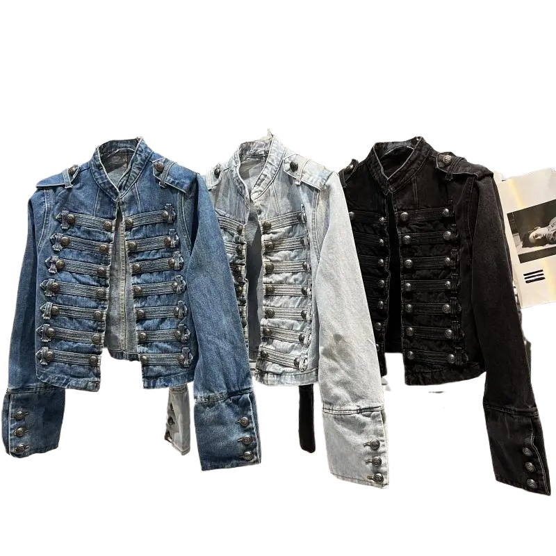 Women'S Fashion Bomber Jacket - Spring Autumn Harajuku Black Motorcycle Jacket