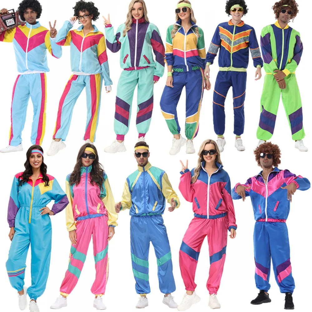 Women'S Fashion From The 80S - Couples Hippie Costumes for Women Male