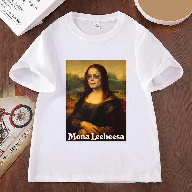 Women'S Fashion From The 80S - Funny Mona Lisa Parody Graphic T