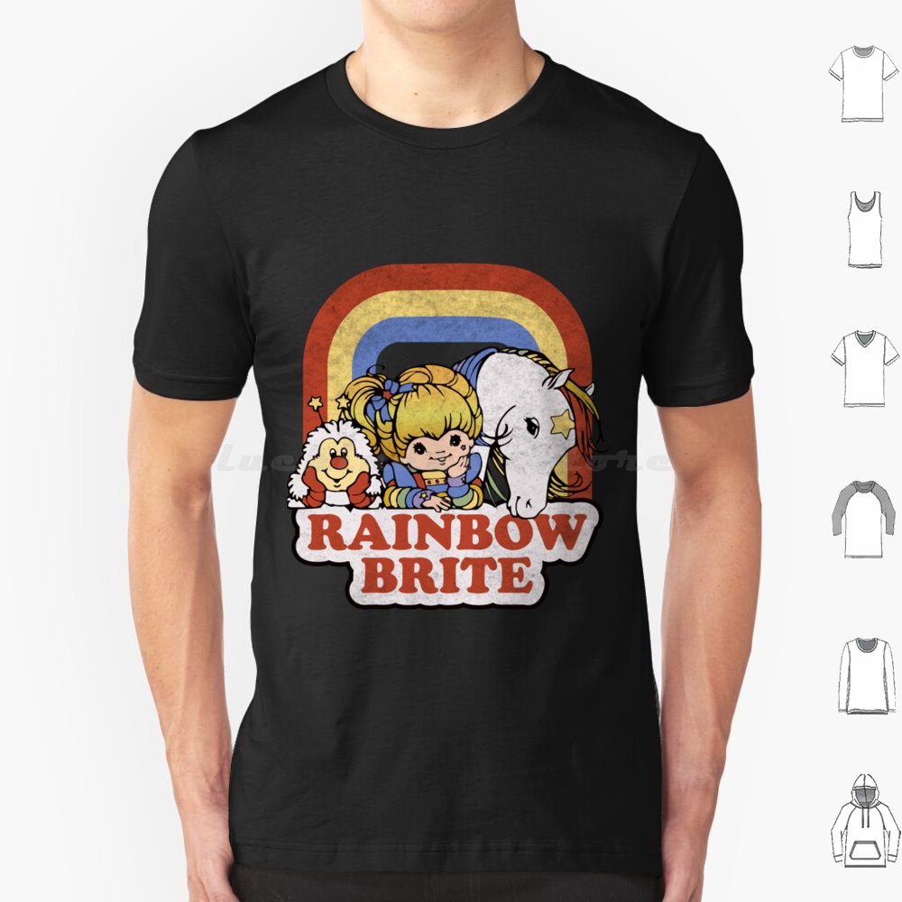 Women'S Fashion From The 80S - Rainbow Brite T-Shir T Shirt Cotton