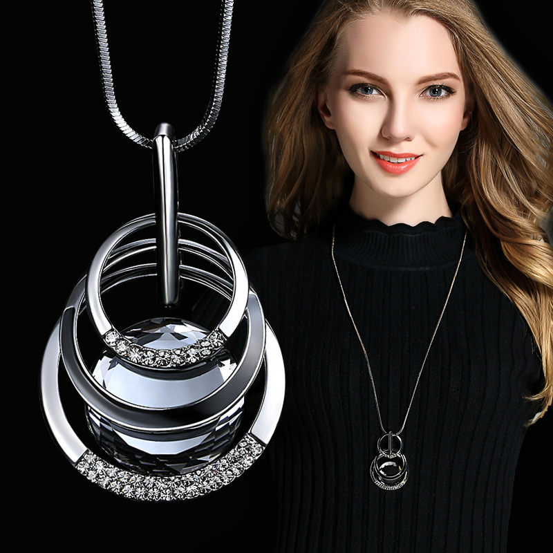 Vintage Geometric Long Necklac - Women'S Fashion Show 2022 review and price