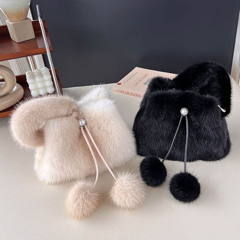 Y2K Real Mink Fur Handbag Wome - Women'S Real Y2K Fashion review and price