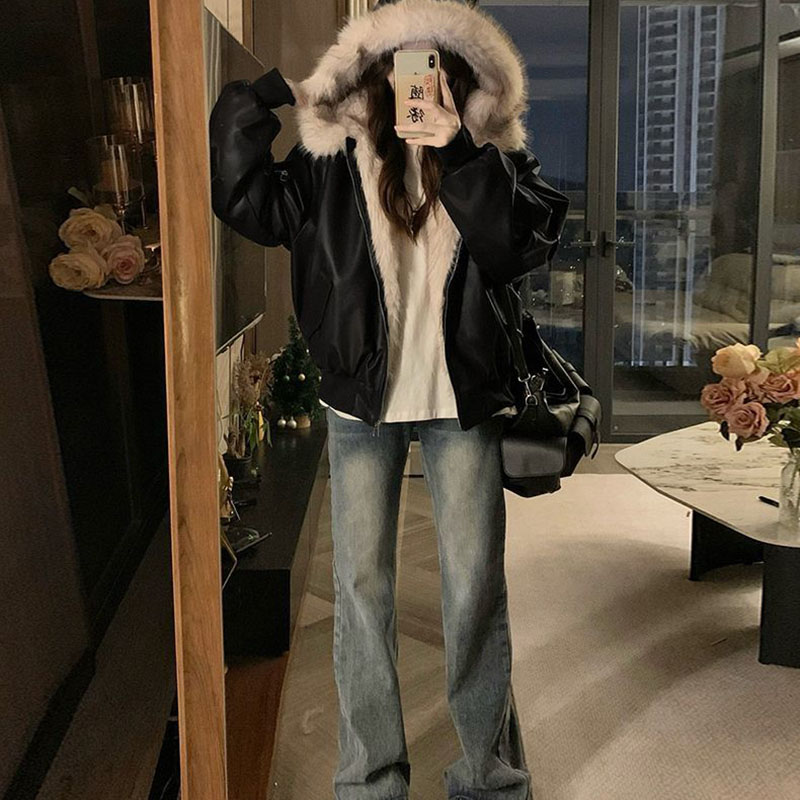 Winter Thick Warm Fleece Hoode - Women'S Fashion Bomber Jacket review and price