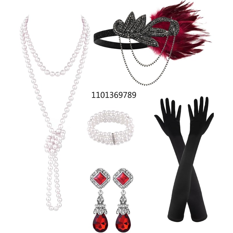 6 Pcs 1920s Flapper Accessorie - Women'S Fashion Roaring 20S review and price