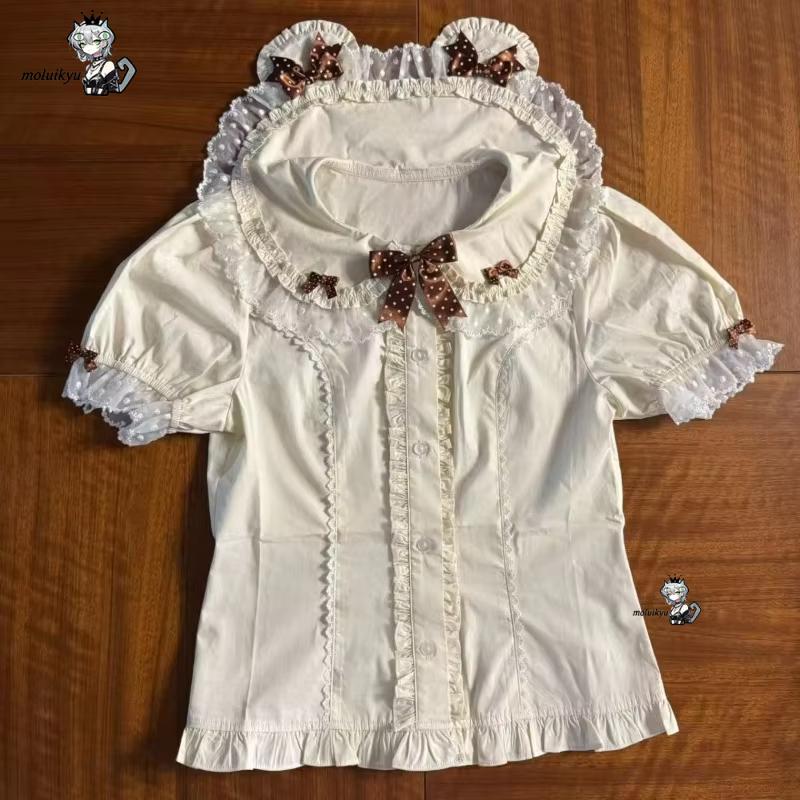 Kawaii Ruffles Blouses Spring  - Women Fashion Blouse review and price