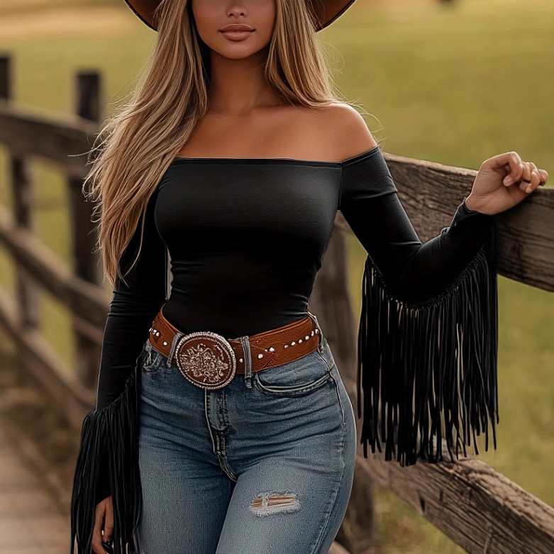 Women Clothes Blouse Fringe De - Women Fashion Blouse review and price
