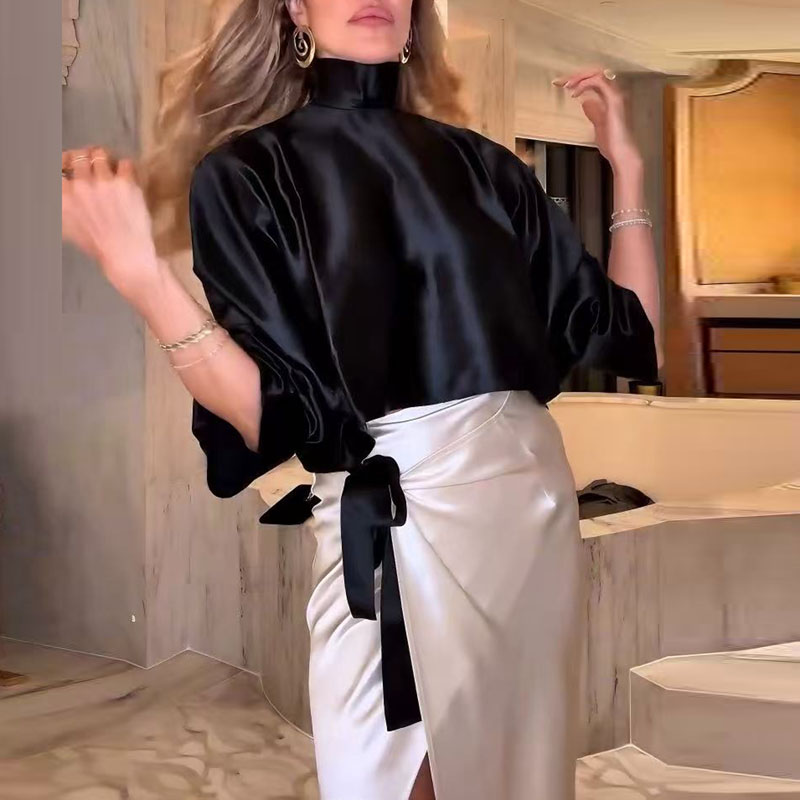 New Two Piece Set Elegant Turt - Asymmetric Top Women review and price
