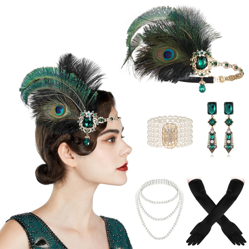 Flapper Accessories Set 1920s  - Women'S Fashion Roaring 20S review and price