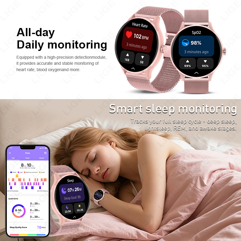 LIGE Waterproof Women's Smart  - Women Fashion Week 2026 review and price