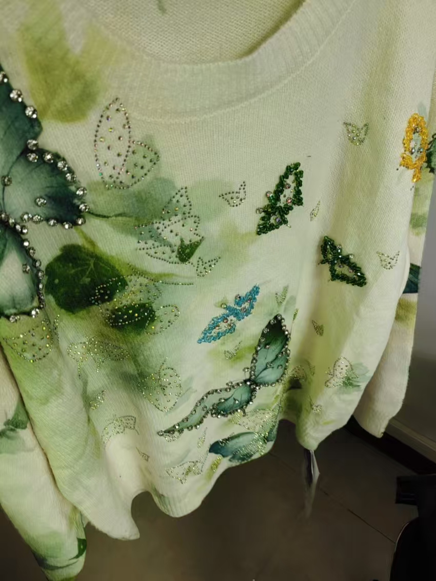 Real Photo Crystal Embroidery  - Women'S Real Y2K Fashion review and price