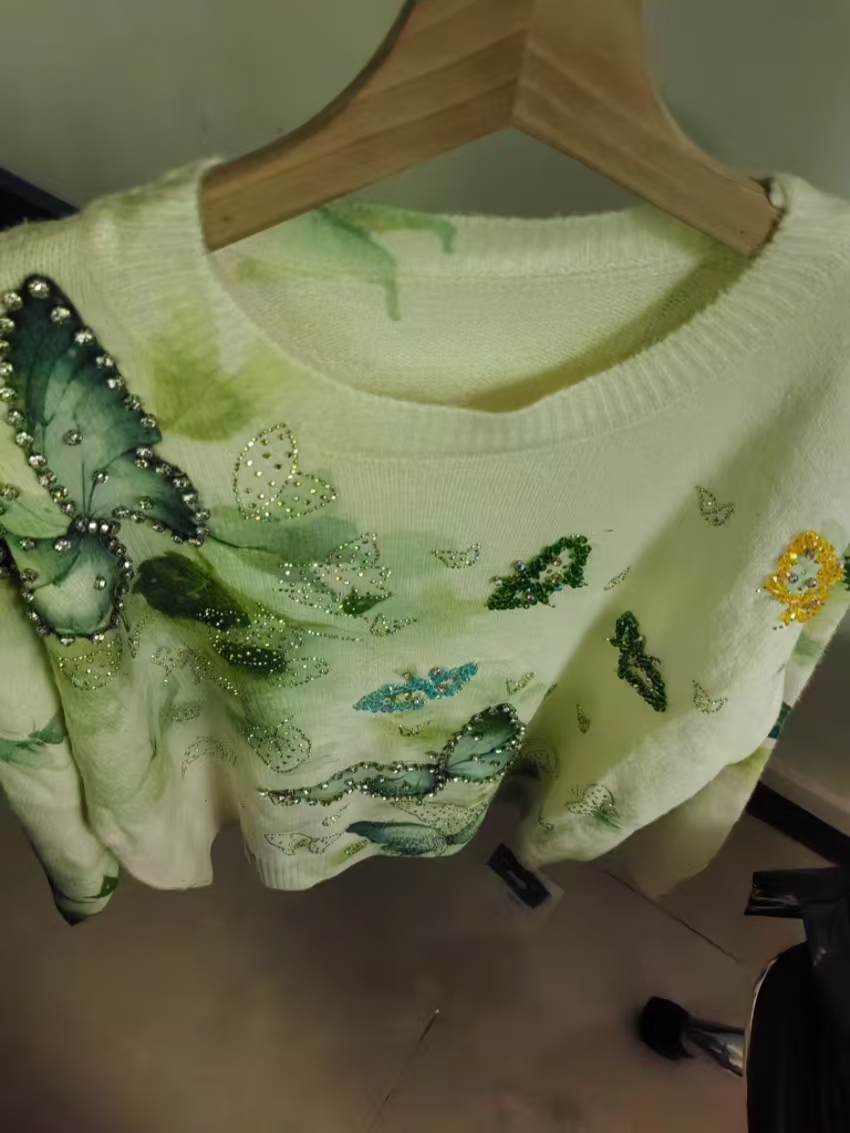 Real Photo Crystal Embroidery  - Women'S Real Y2K Fashion review and price