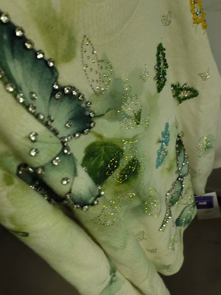 Real Photo Crystal Embroidery  - Women'S Real Y2K Fashion review and price