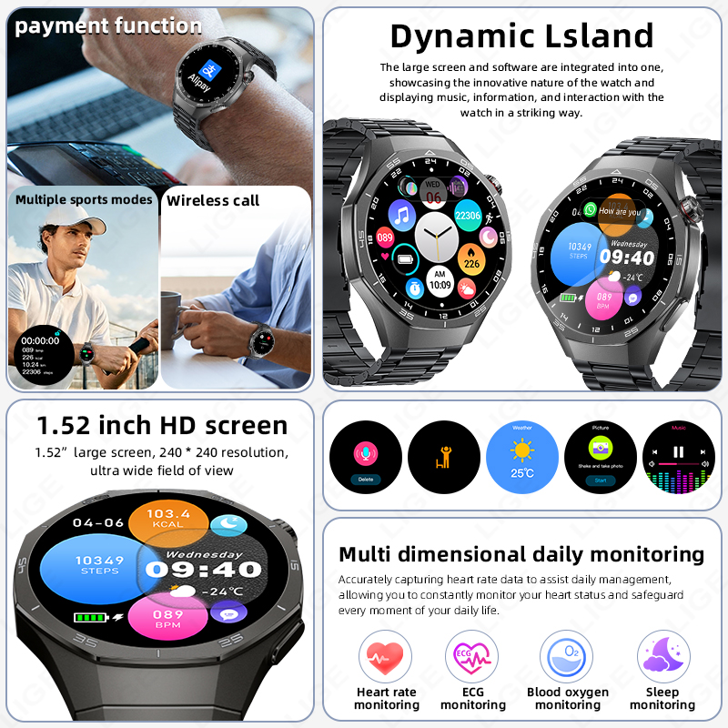 LIGE ECG Smart Watch For Andro - Women Fashion Week 2026 review and price