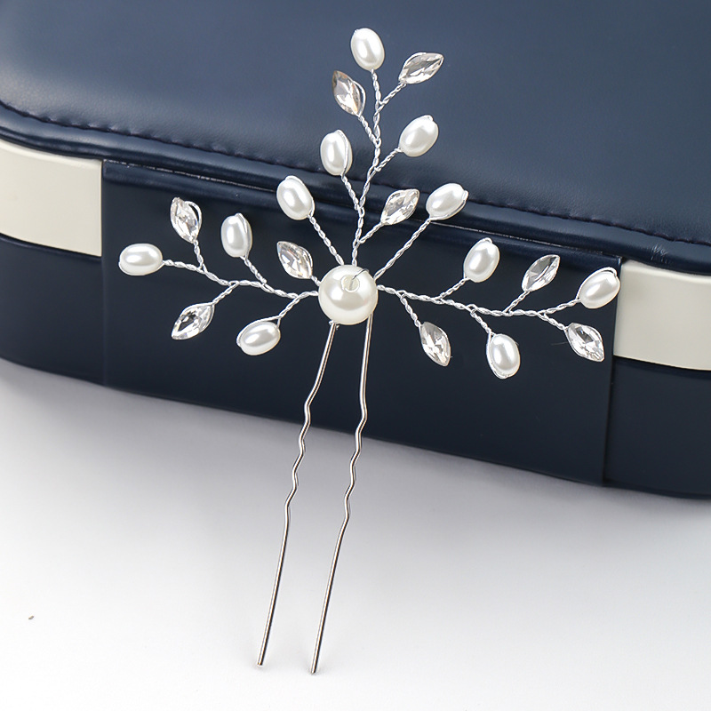 Fashion Hairpin Crystal Pearl  - Women Fashion Hair Style review and price