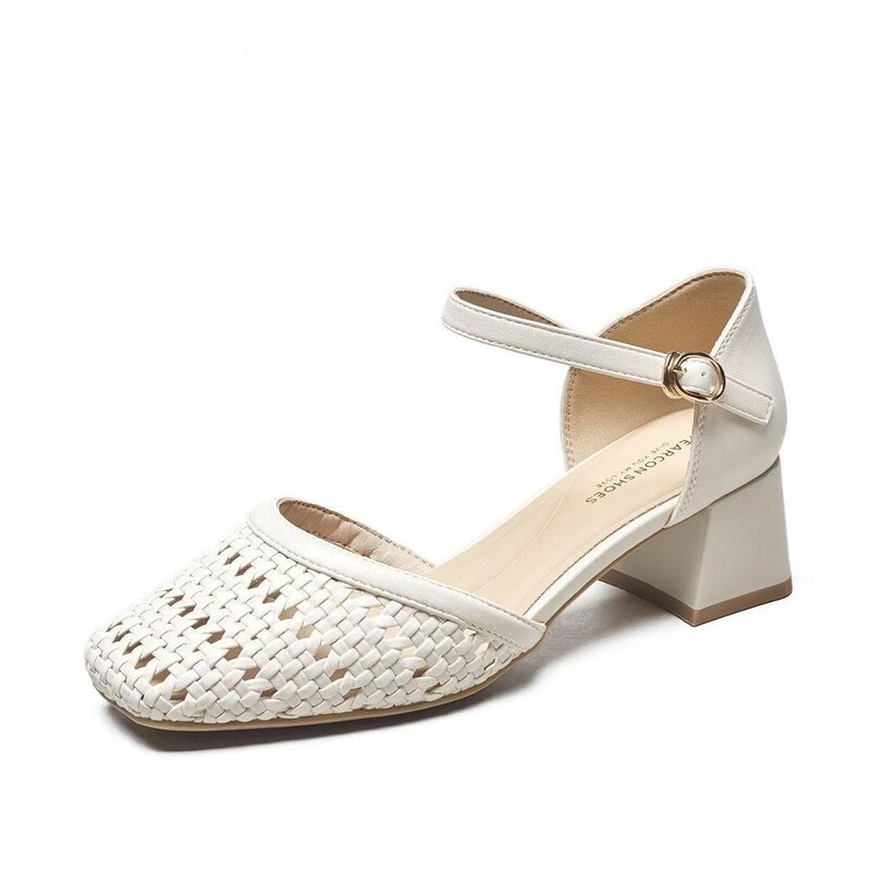 Fashion Woven Hollow Chunky Ro - Women'S Fashion Brand Shoes review and price