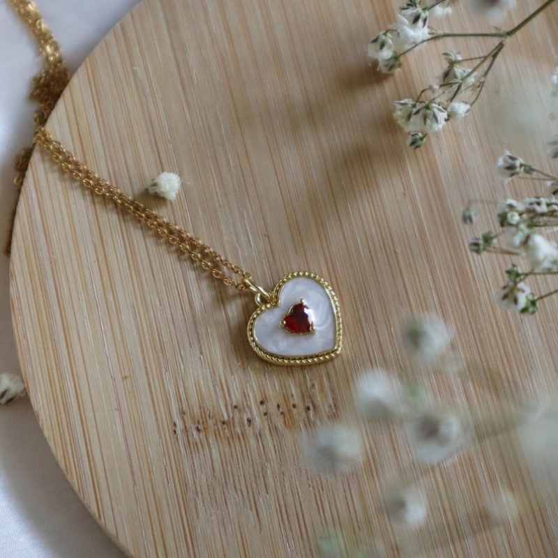Classical White Enamel Red Zir - Women'S Day Fashion Show review and price