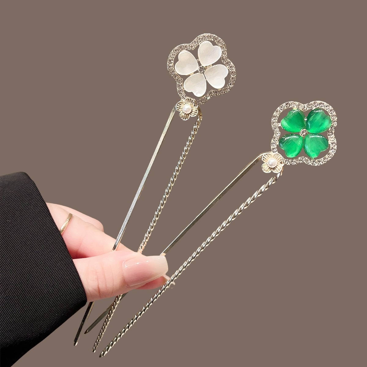 1pc Fashion Niche Four Leaf Cl - Women Fashion Hair Style review and price