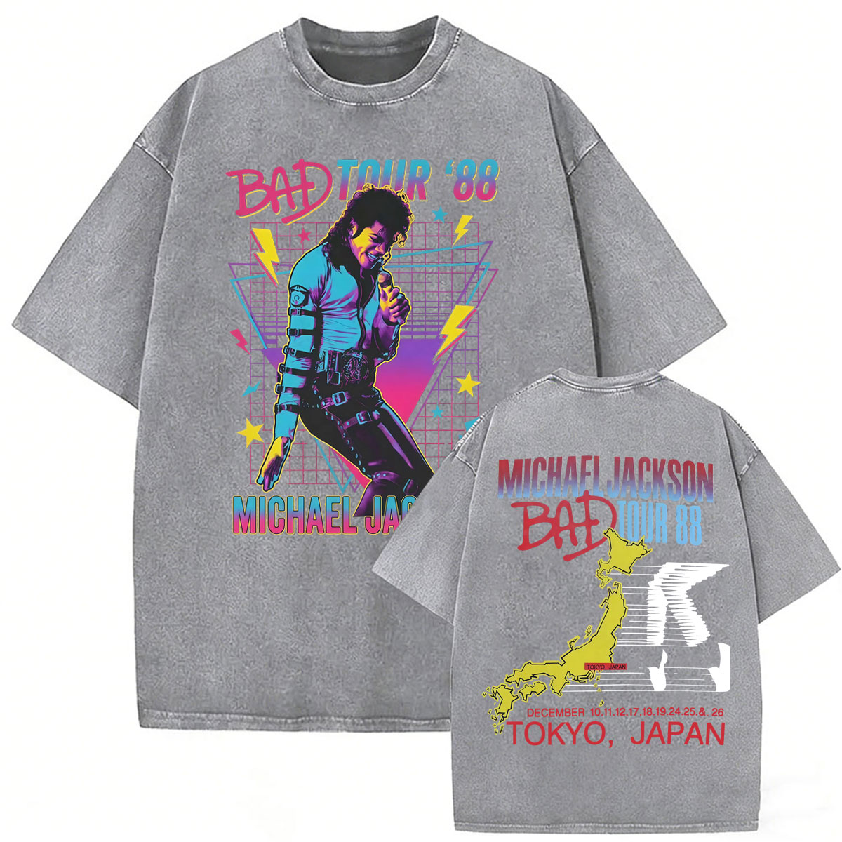 Vintage Washed King of Pop Bad - Women'S Fashion From The 80S review and price