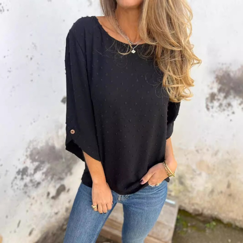 Women Swiss Dot Jacquard Blous - Women Fashion Blouse review and price