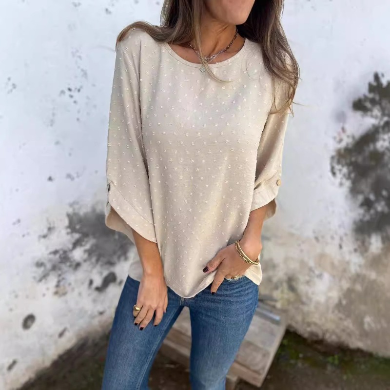 Women Swiss Dot Jacquard Blous - Women Fashion Blouse review and price