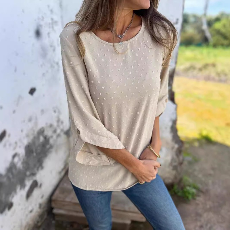 Women Swiss Dot Jacquard Blous - Women Fashion Blouse review and price