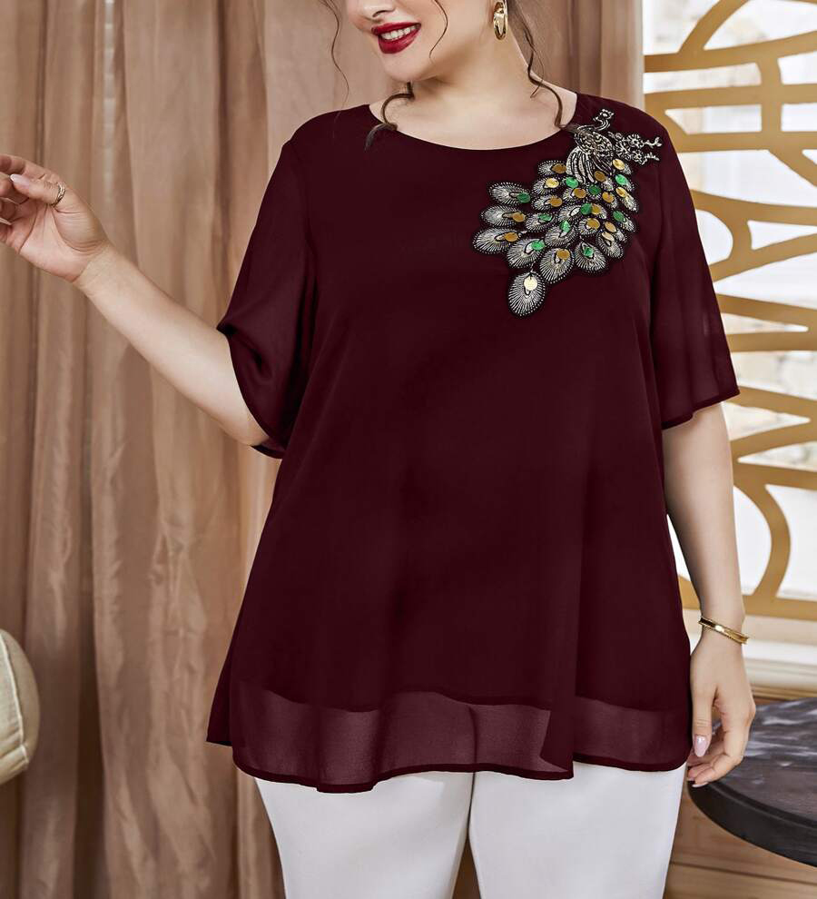 Plus Size Women's Embroidered  - Women'S Fashion Essentials review and price