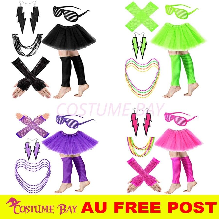 PESENAR Womens Neon 80s Tutu S - Women'S Fashion From The 80S review and price