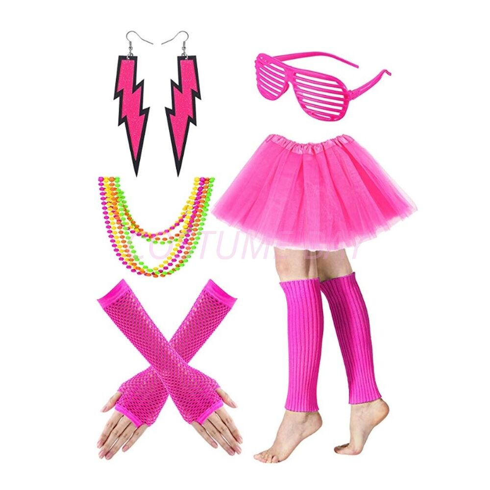 PESENAR Womens Neon 80s Tutu S - Women'S Fashion From The 80S review and price