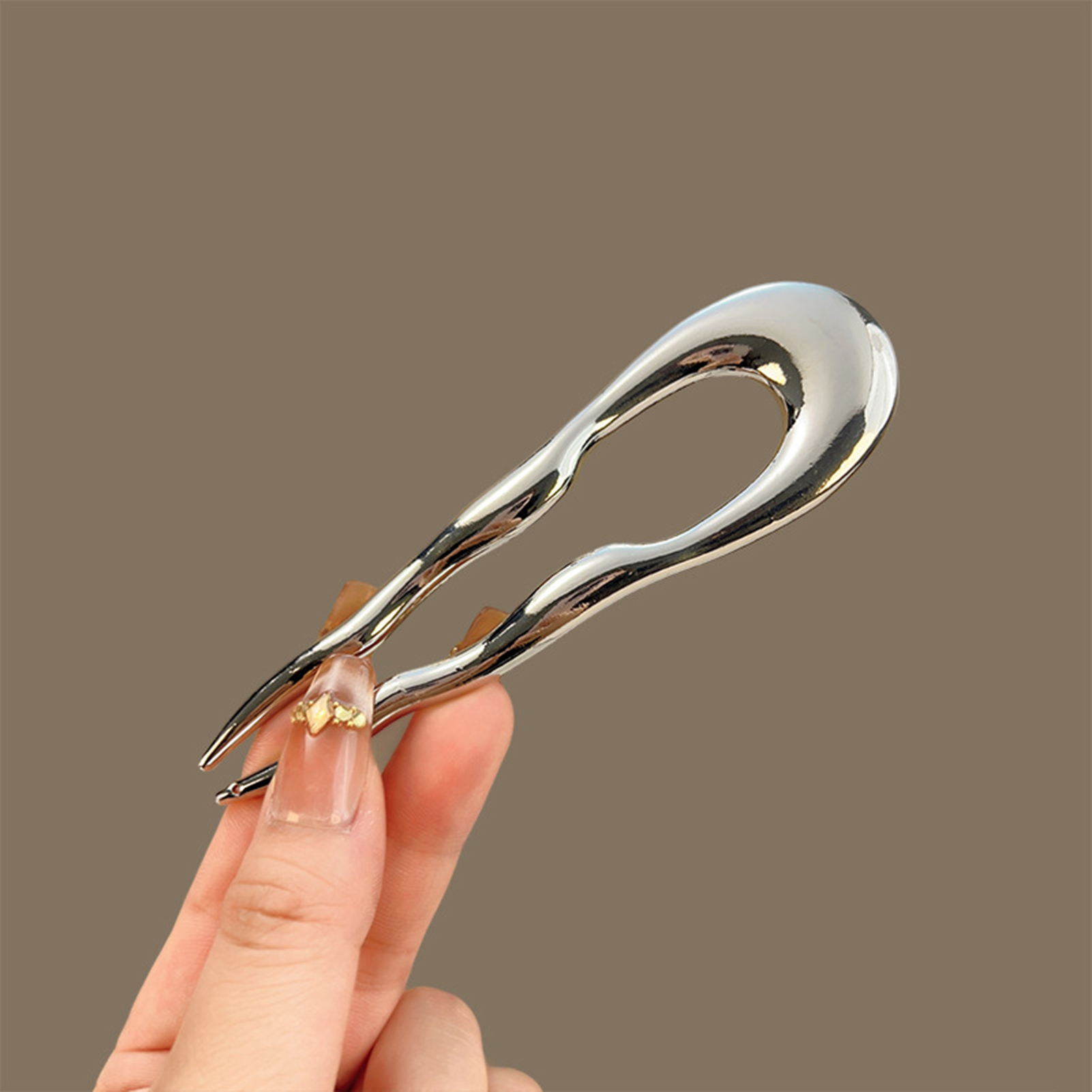 Simple Metal Alloy Hairpins U- - Women Fashion Hair Style review and price
