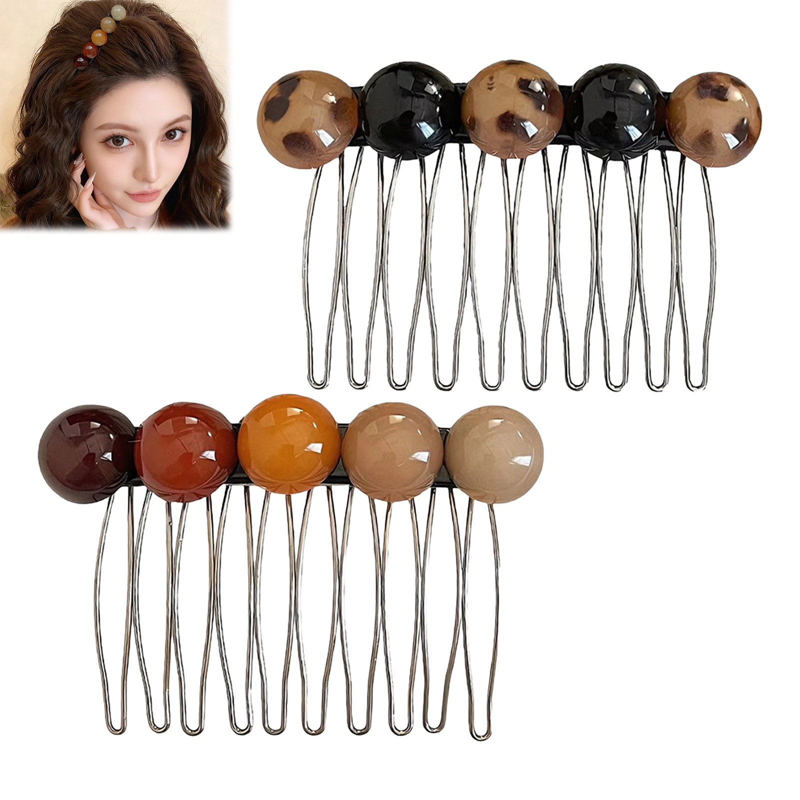 Korean Style Simple Bead Hair  - Women Fashion Hair Style review and price