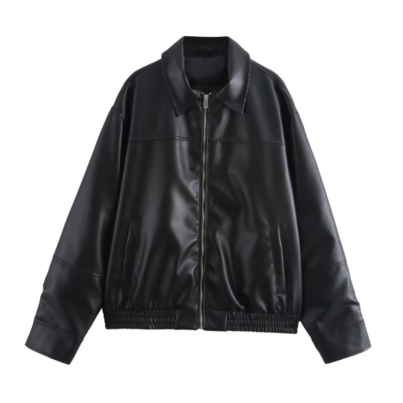 Vintage PU Leather Bomber Jack - Women'S Fashion Bomber Jacket review and price