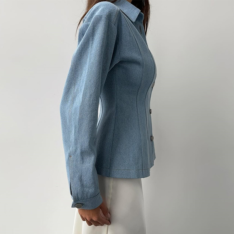 KT Vintage Waist Cinching Deni - Women Fashion Blouse review and price
