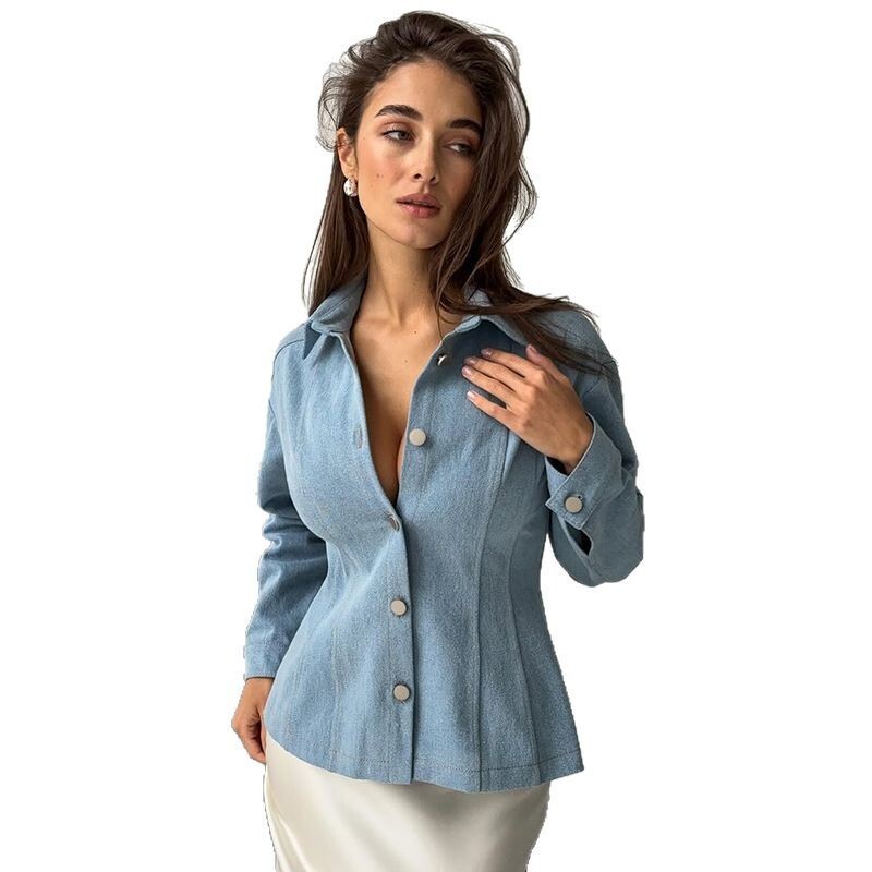 KT Vintage Waist Cinching Deni - Women Fashion Blouse review and price