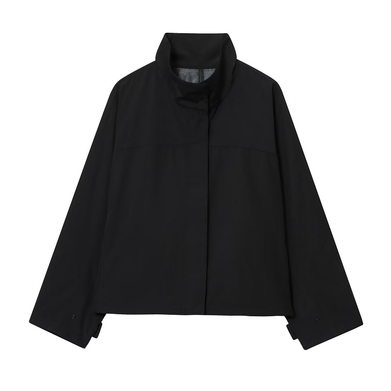 MUJER Black Windbreaker Woman  - Women'S Fashion Bomber Jacket review and price