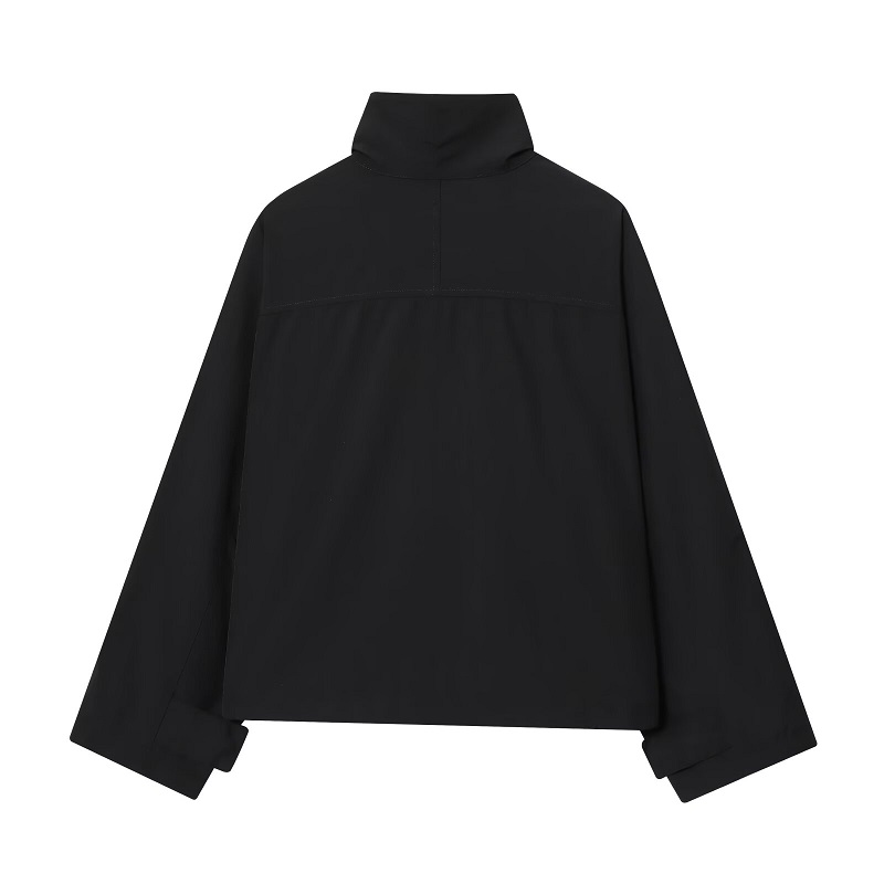 MUJER Black Windbreaker Woman  - Women'S Fashion Bomber Jacket review and price