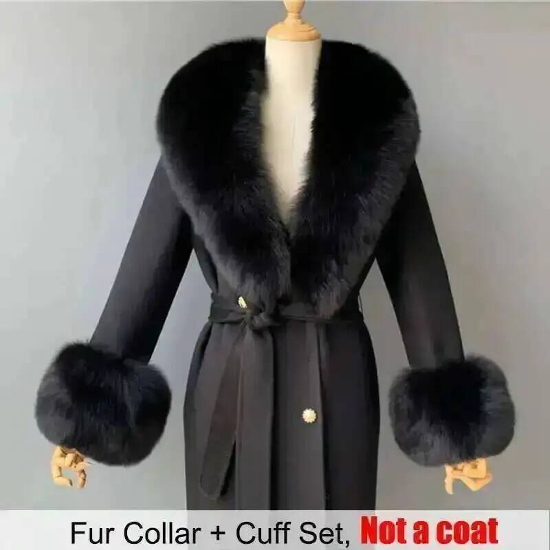 Real Fur Collar And Cuffs Set  - Women'S Fashion Essentials review and price