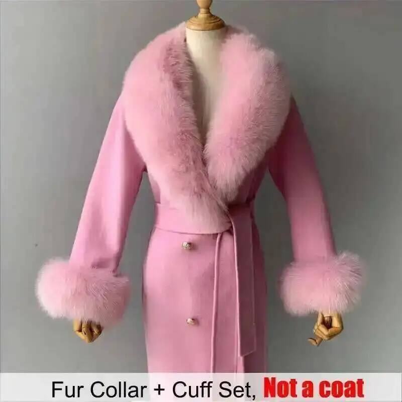 Real Fur Collar And Cuffs Set  - Women'S Fashion Essentials review and price