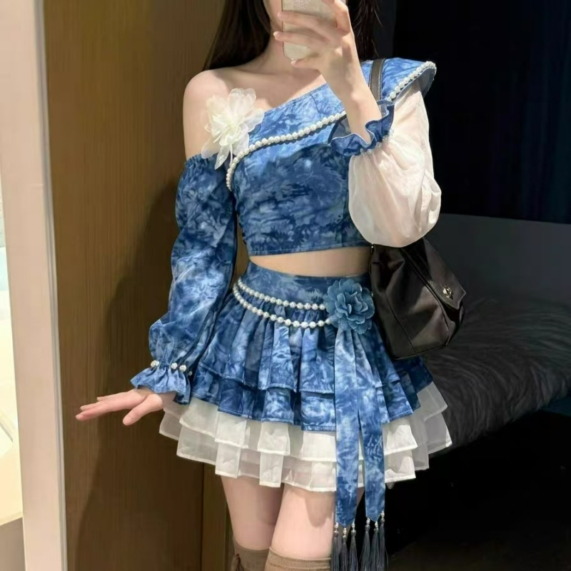 Japanese Style Vintage Elegant - Asymmetric Top Women review and price