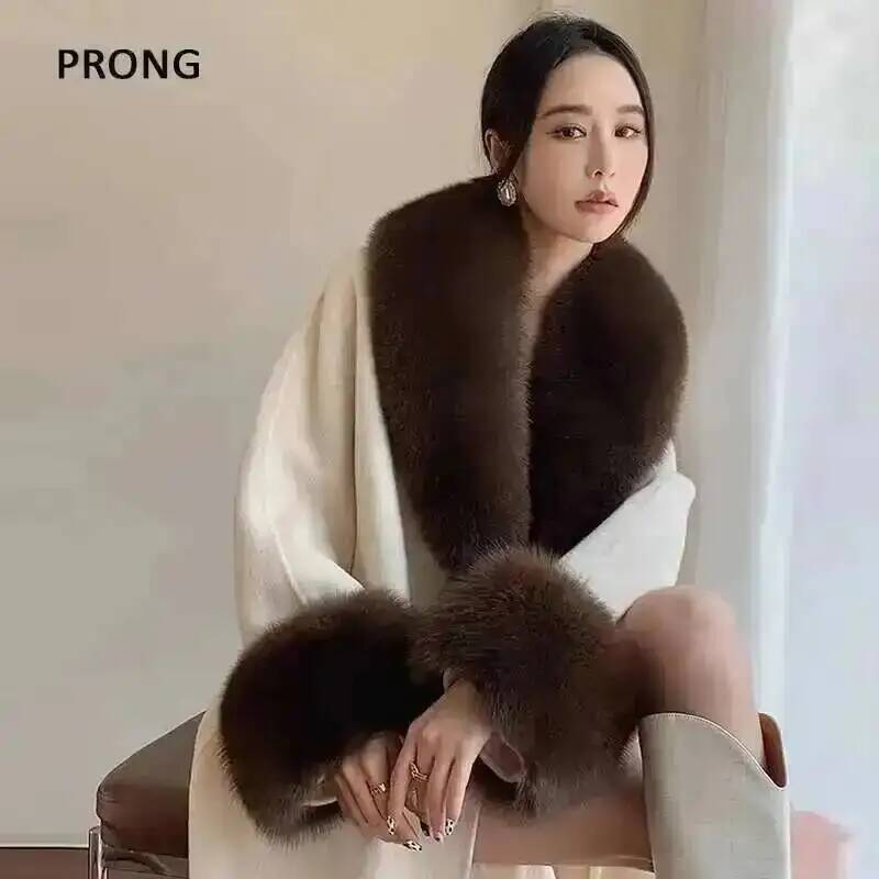 100% Real Fox Fur Collar Winte - Women'S Fashion Essentials review and price