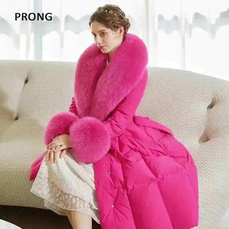 100% Real Fox Fur Collar Winte - Women'S Fashion Essentials review and price