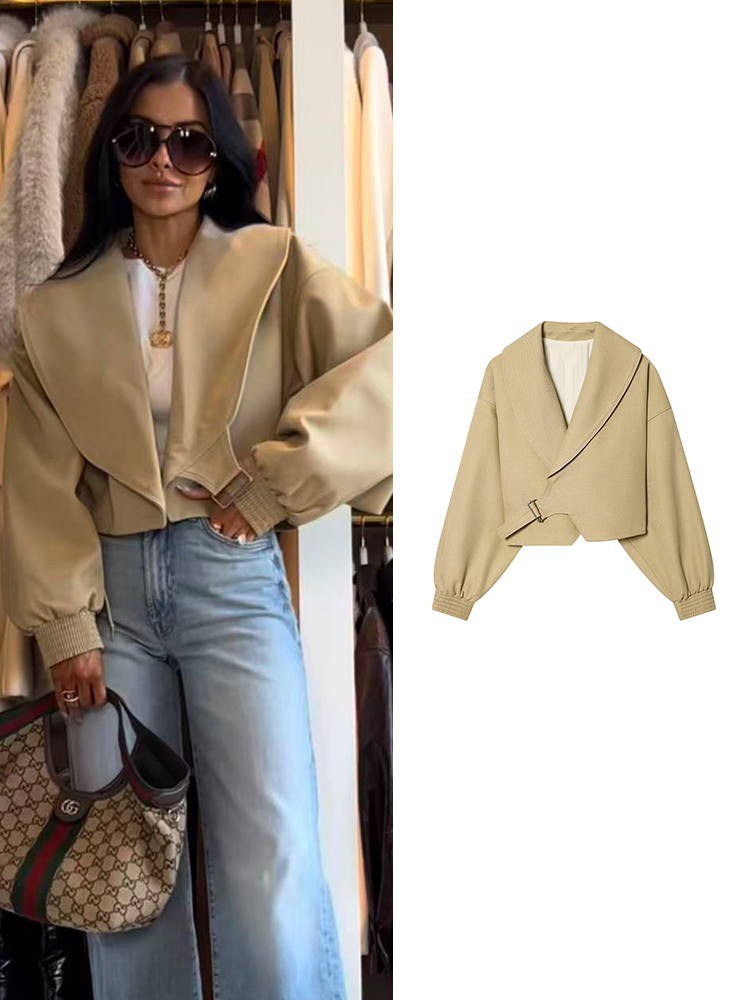 TFMLN Elegant Lapel Bomber Jac - Women'S Fashion Bomber Jacket review and price