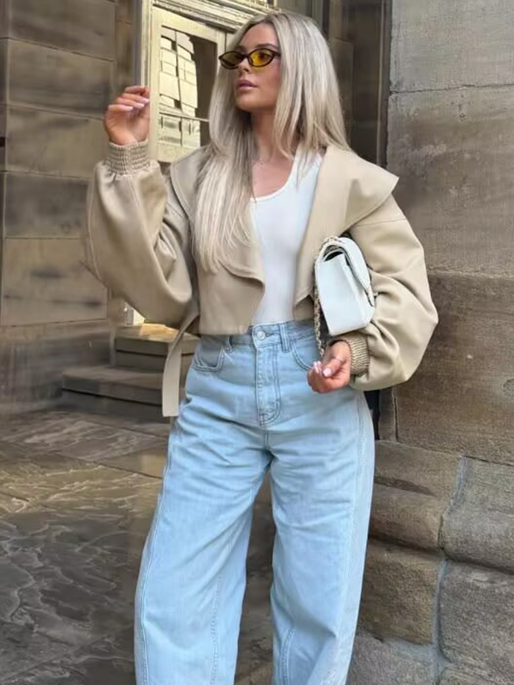 TFMLN Elegant Lapel Bomber Jac - Women'S Fashion Bomber Jacket review and price