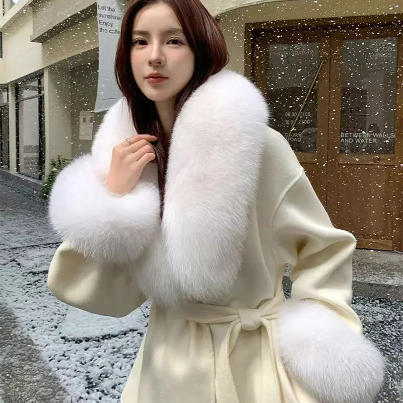2025 Real Fox Fur Collar Winte - Women'S Fashion Essentials review and price