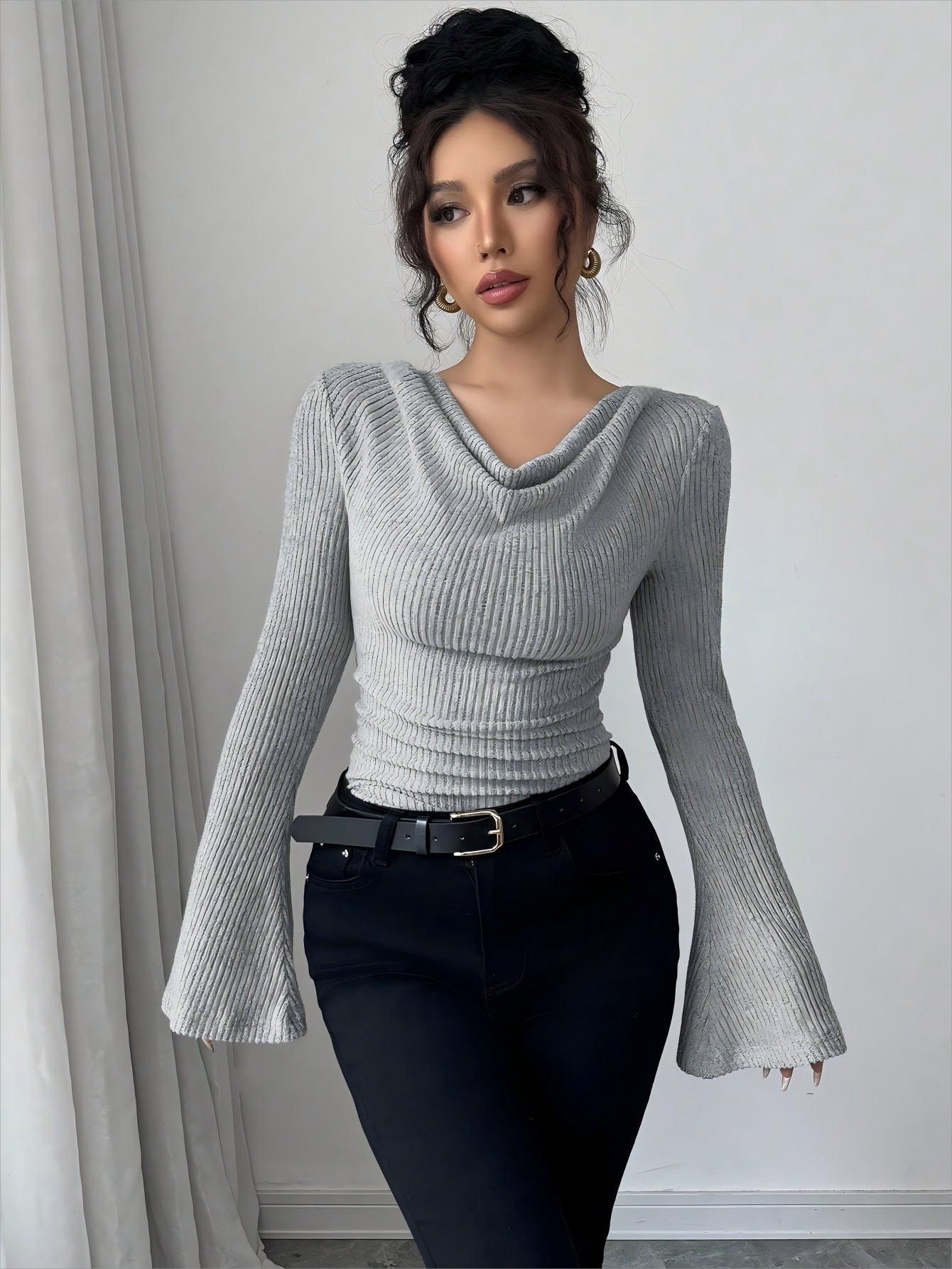 Women Blouse Off Shoulder Cowl - Women Fashion Blouse review and price