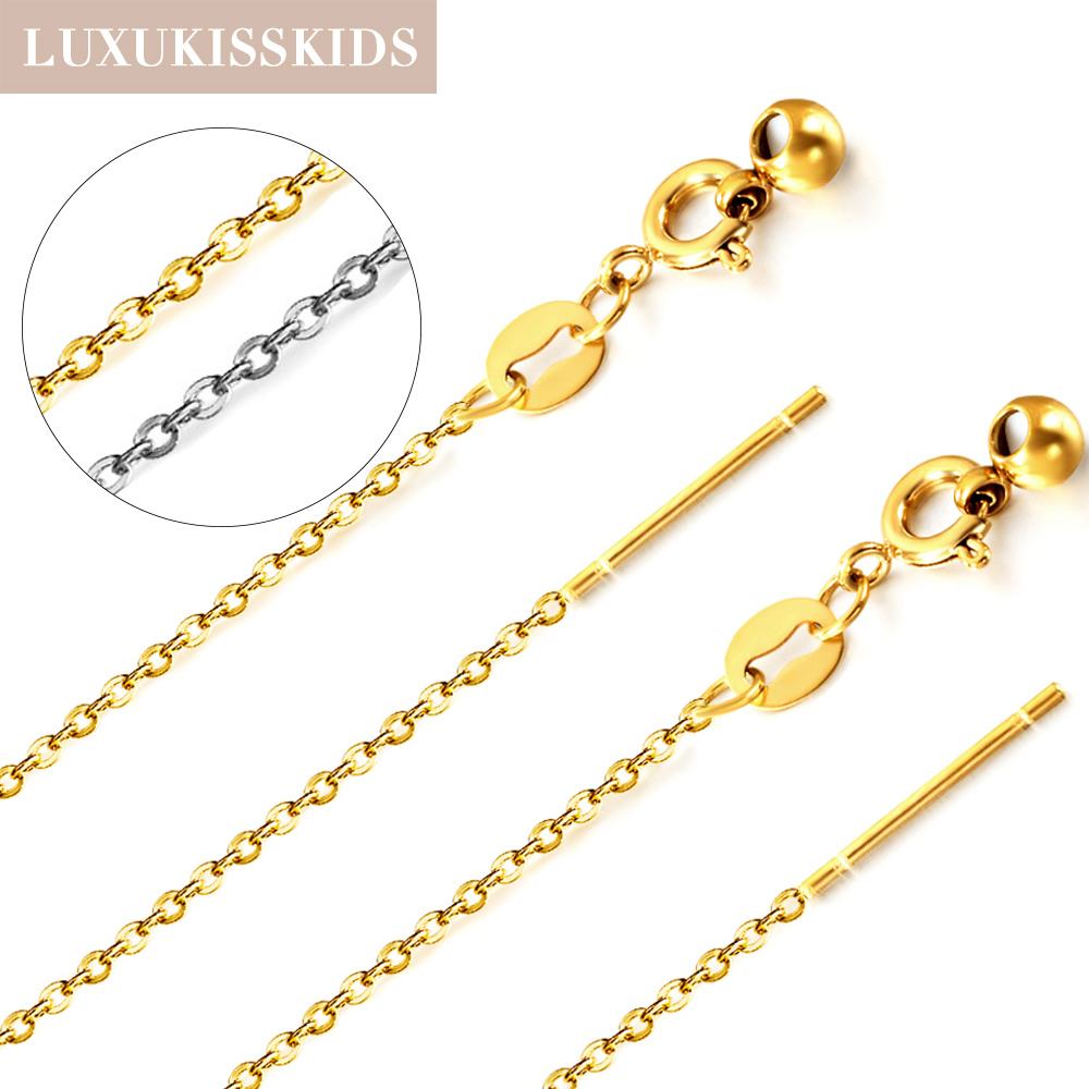 LUXUKISSKIDS 1mm O Chain Neckl - Women'S Fashion Show 2022 review and price