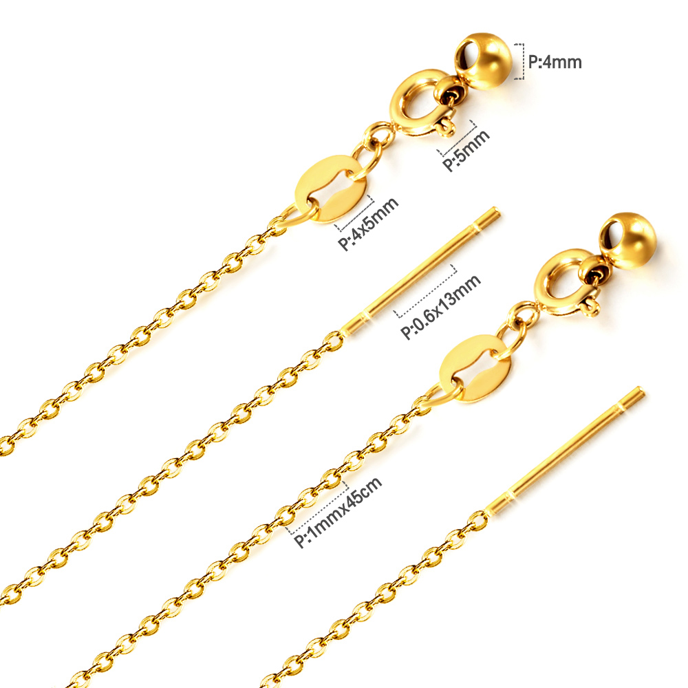LUXUKISSKIDS 1mm O Chain Neckl - Women'S Fashion Show 2022 review and price