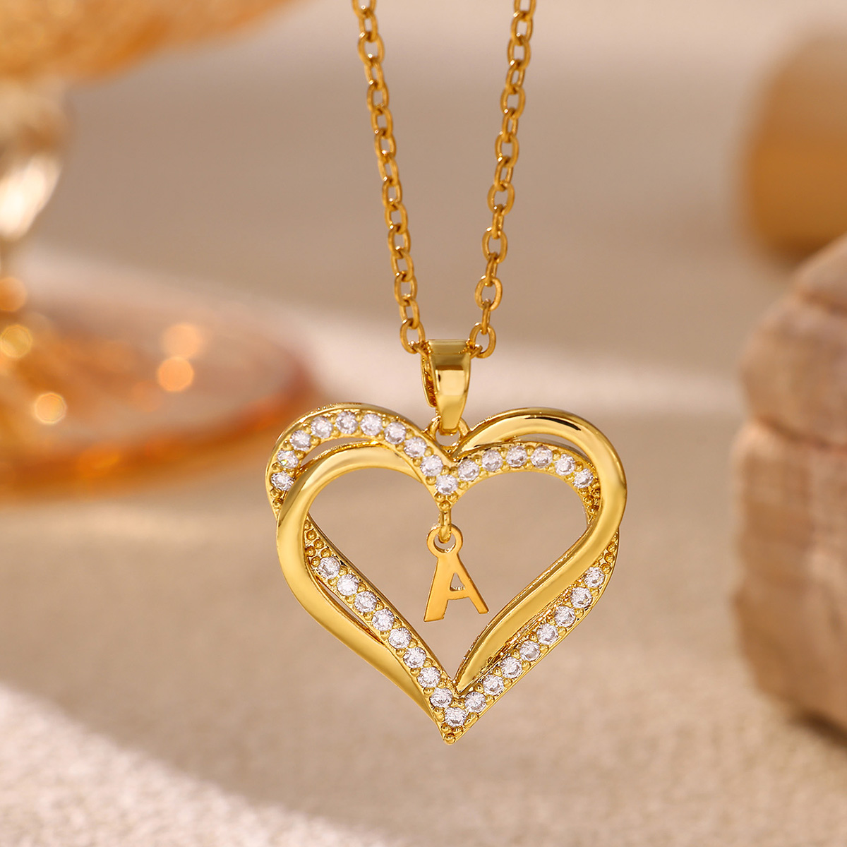 Interweaved Double Heart Initi - Women'S Day Fashion Show review and price
