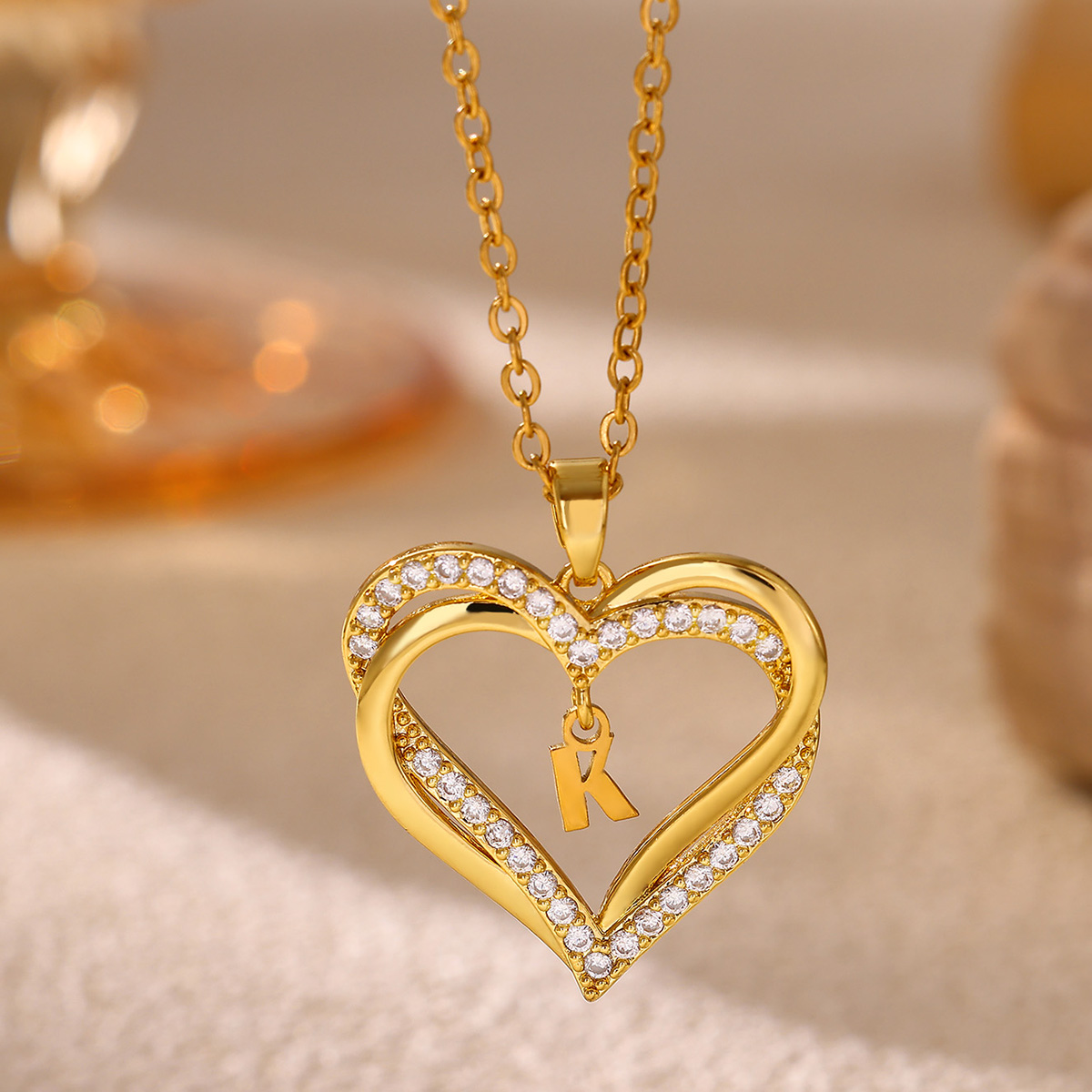 Interweaved Double Heart Initi - Women'S Day Fashion Show review and price