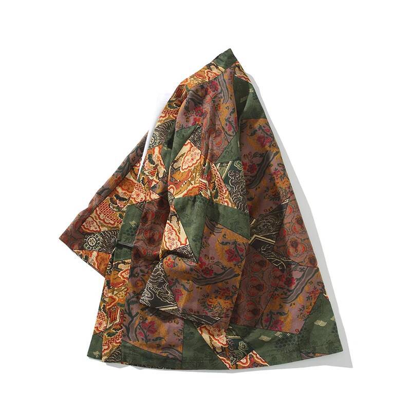 Ethnic Style Print Yukata Men  - Women Fashion Blouse review and price